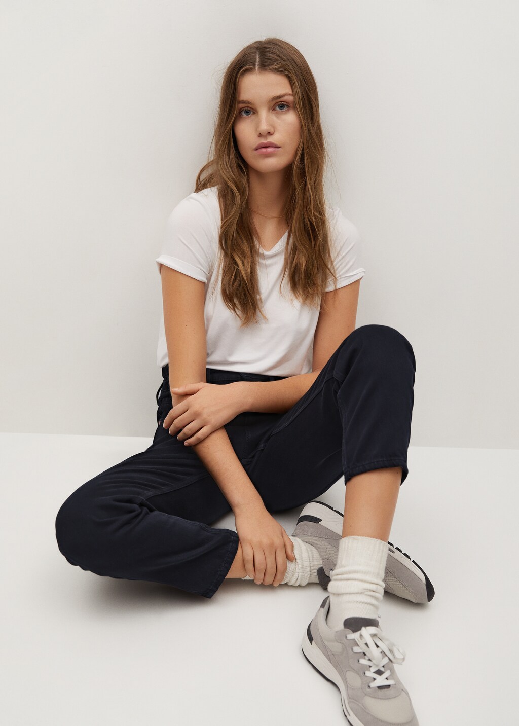 Waist straight Baggy jeans - Details of the article 4