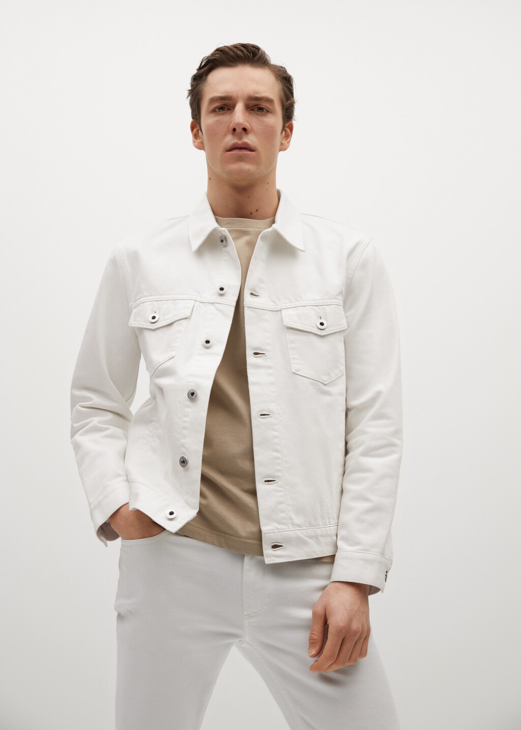 White denim jacket - Medium plane