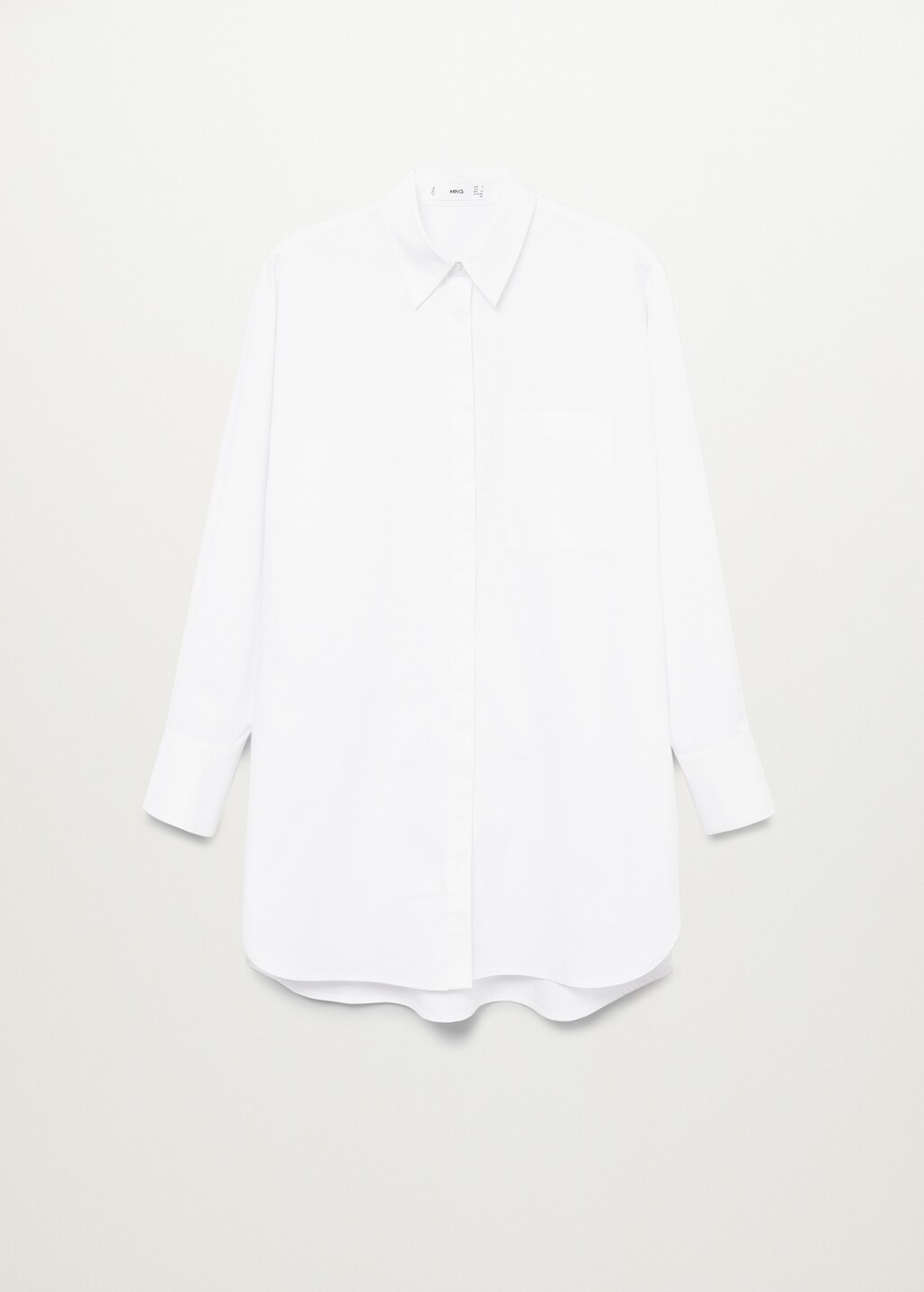 Oversize poplin shirt - Article without model