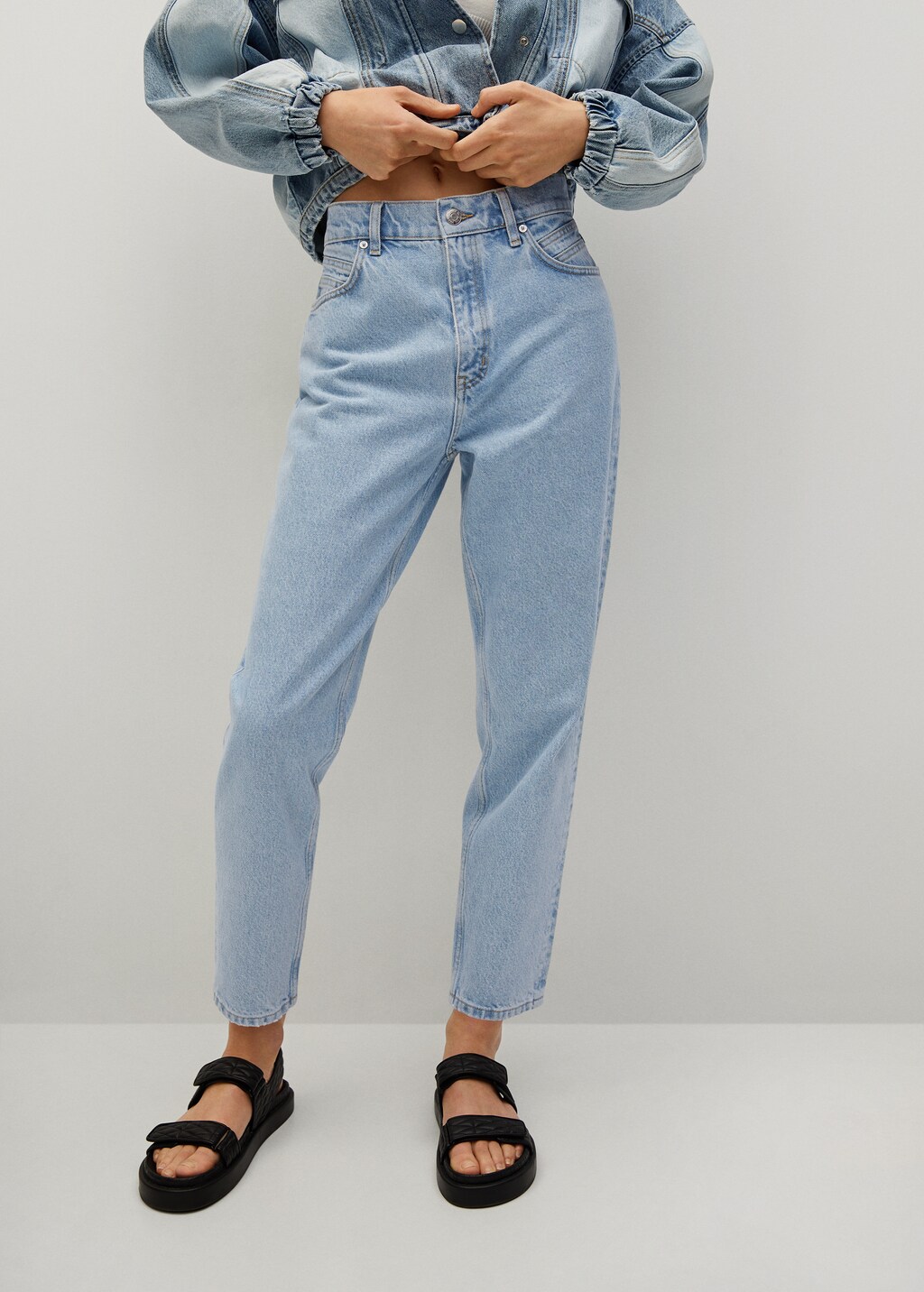 Mom-fit jeans - Medium plane