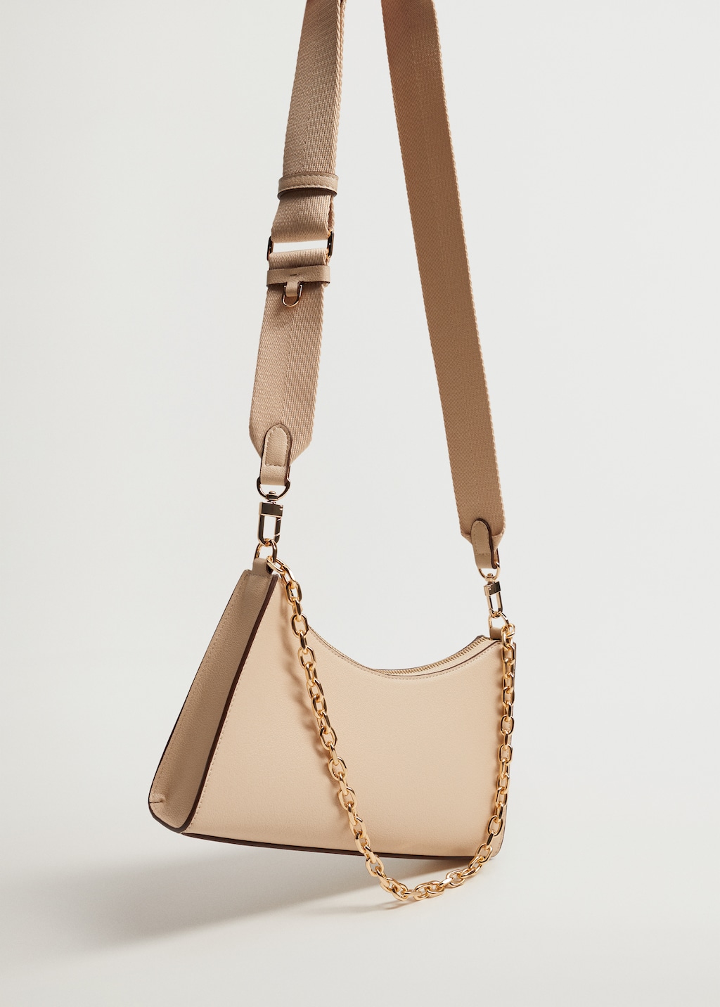 Crossbody bag with chain - Medium plane