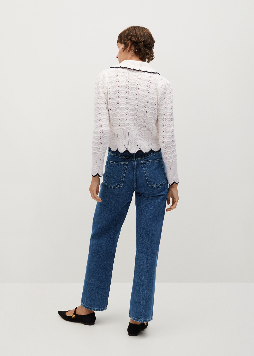 High-waist wideleg jeans - Reverse of the article