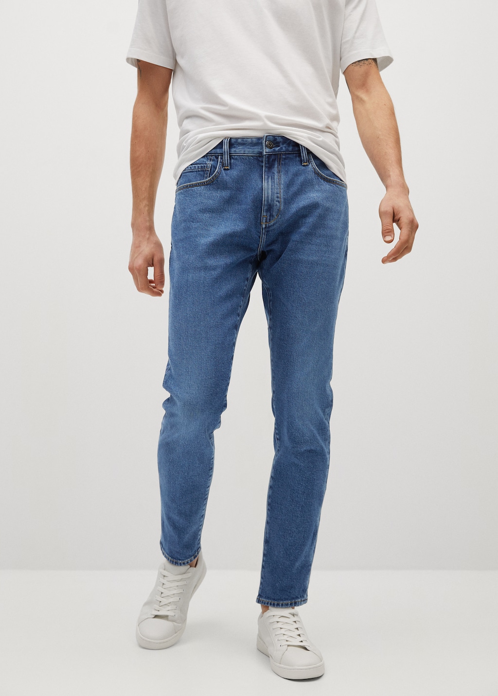 Tapered-fit lyocell Tom jeans - Medium plane