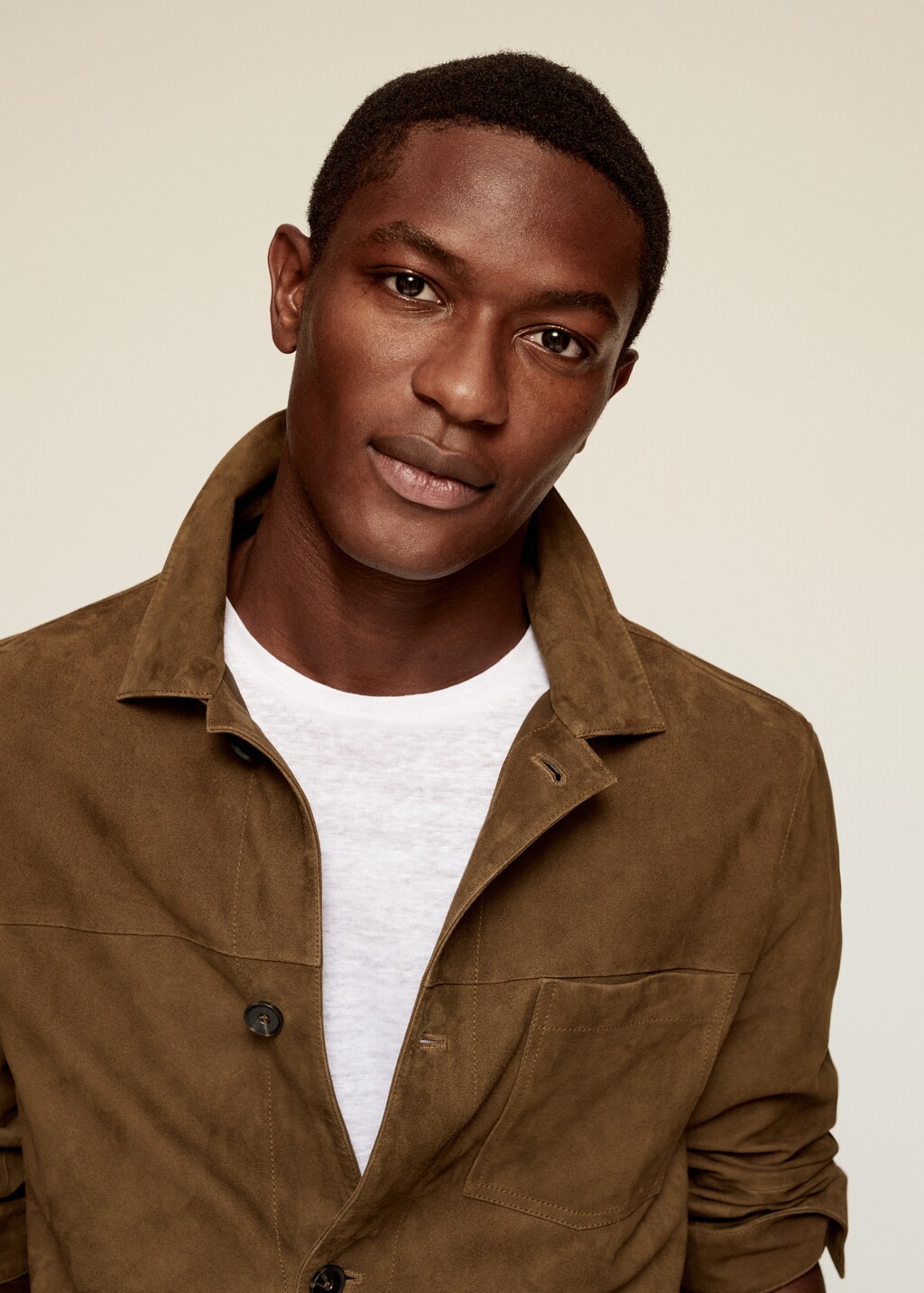 Suede overshirt with overshirt - Details of the article 3