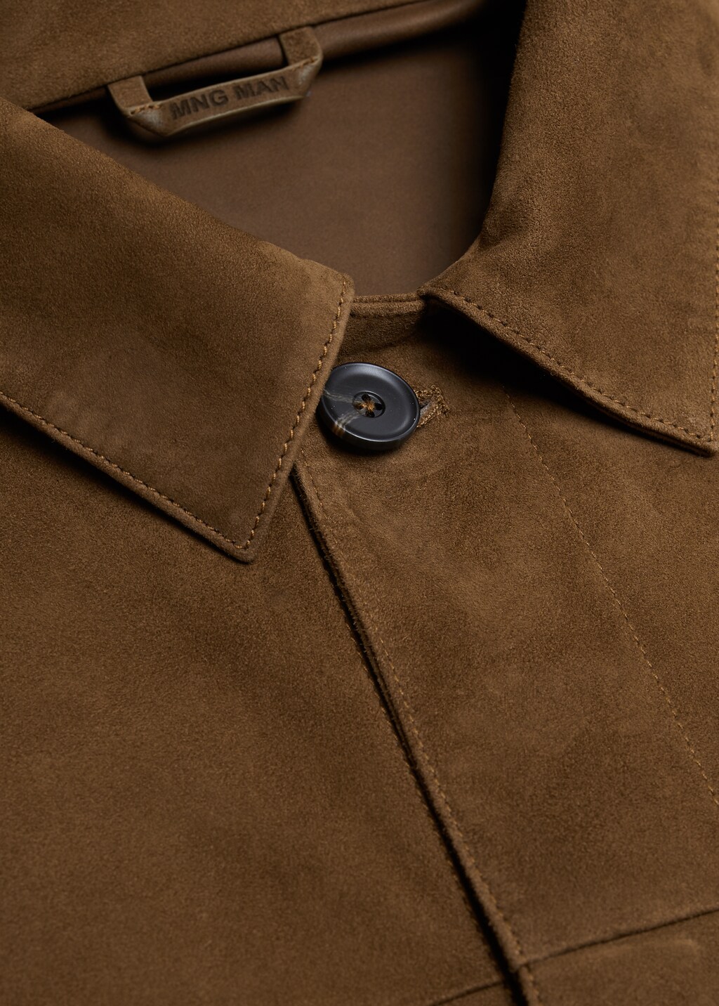 Suede overshirt with overshirt - Details of the article 7