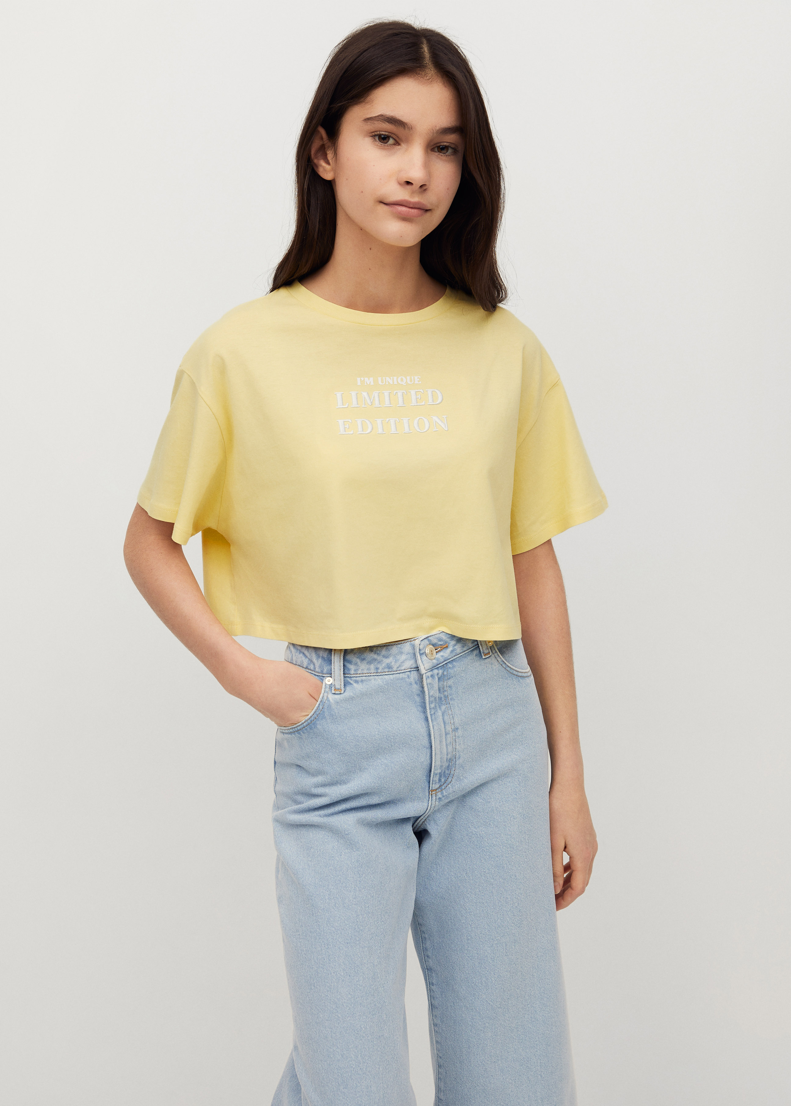 Message crop T-shirt - Details of the article 1