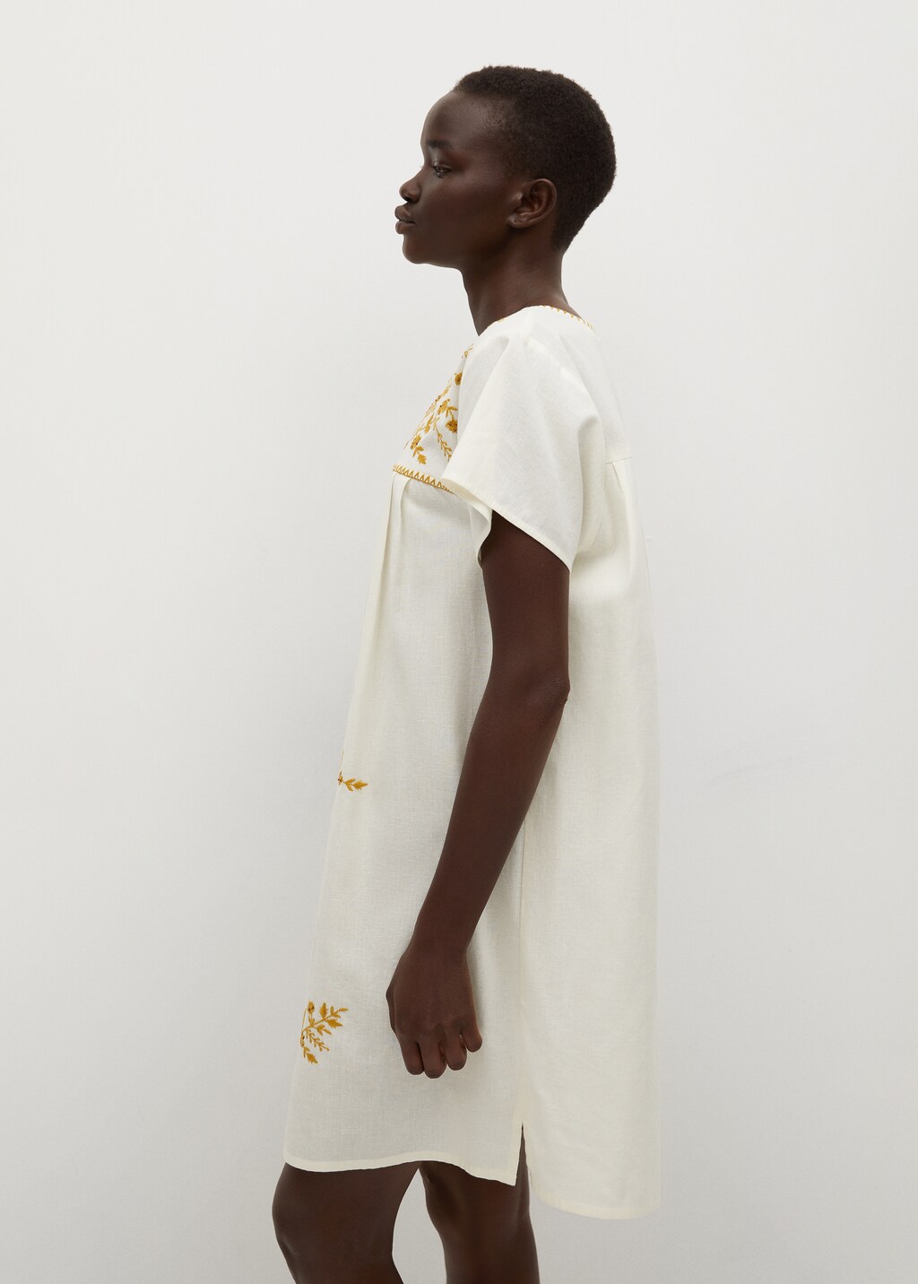 Embroidered cotton dress - Details of the article 3