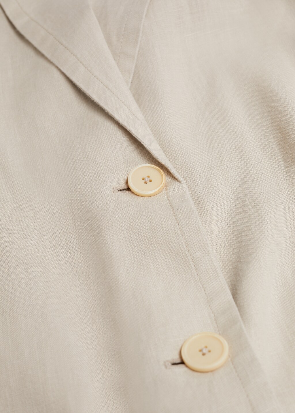 100% linen trench coat - Details of the article 8