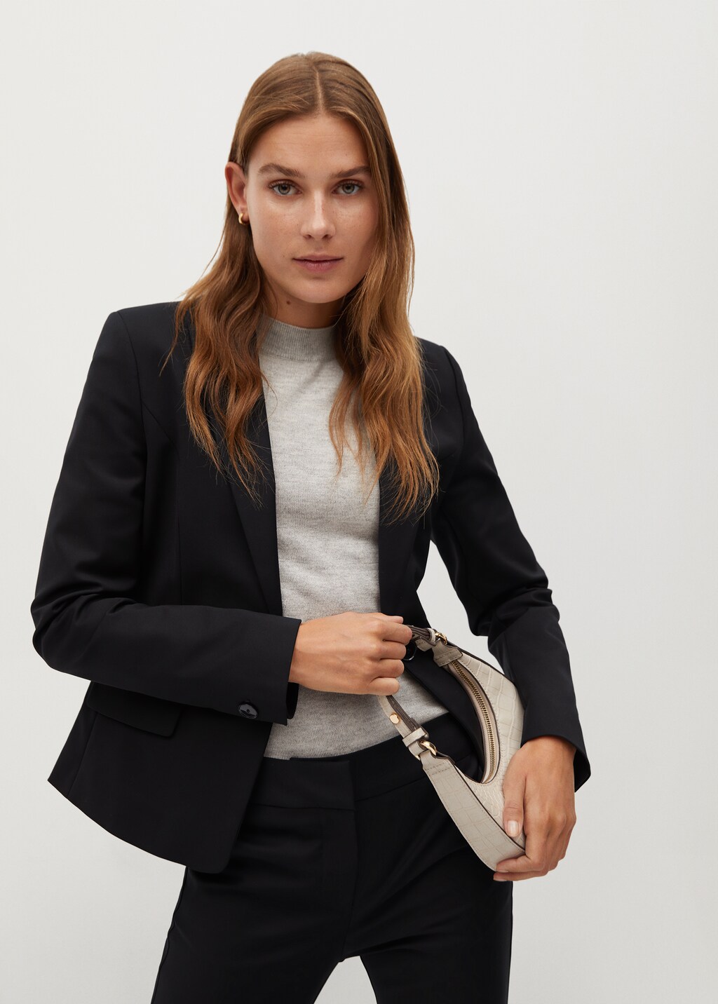 Structured suit blazer - Medium plane