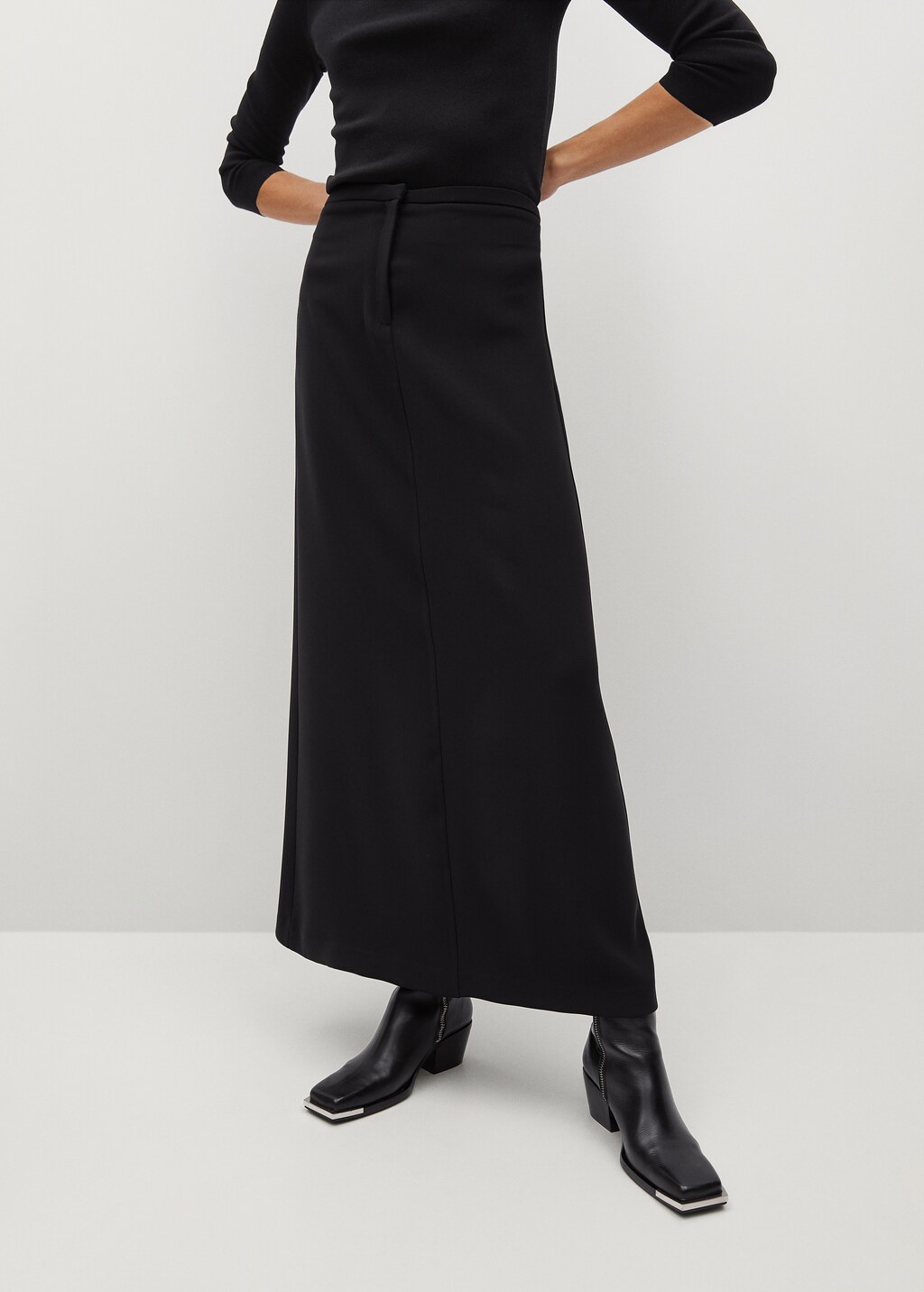 Slit long skirt - Medium plane