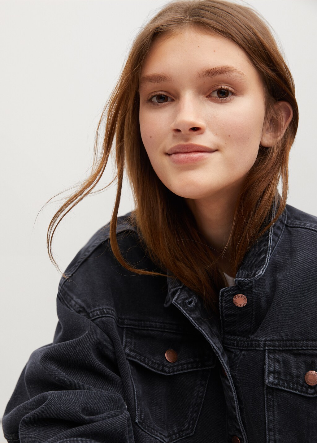 Denim crop jacket - Details of the article 2