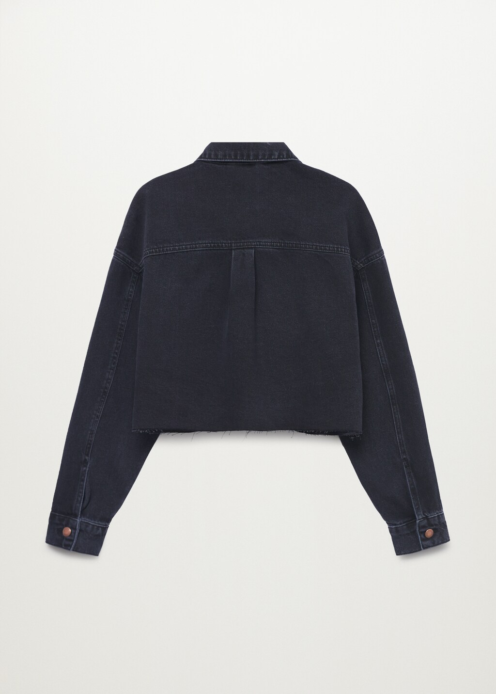 Denim crop jacket - Reverse of the article