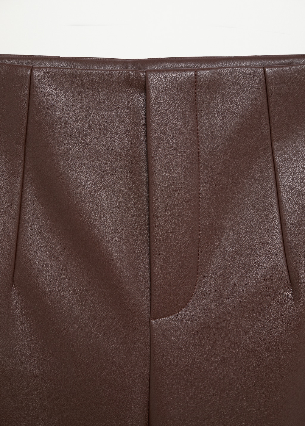 Faux-leather culotte trousers - Details of the article 8