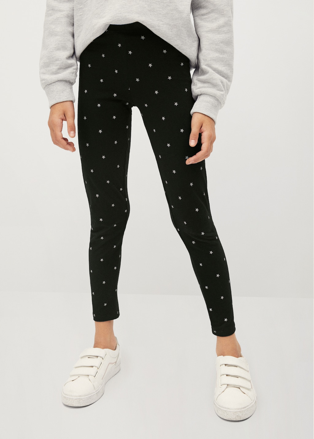 Organic cotton printed leggings - Medium plane