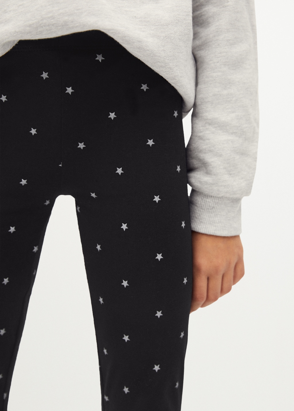 Organic cotton printed leggings - Details of the article 1