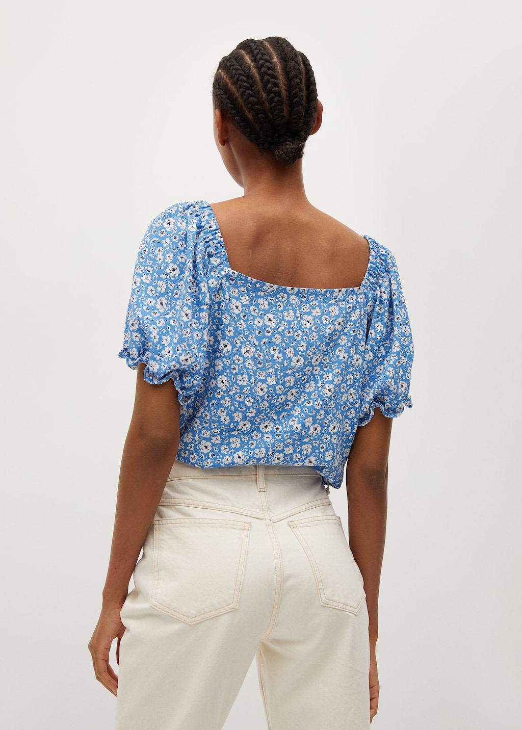 Floral print blouse - Reverse of the article