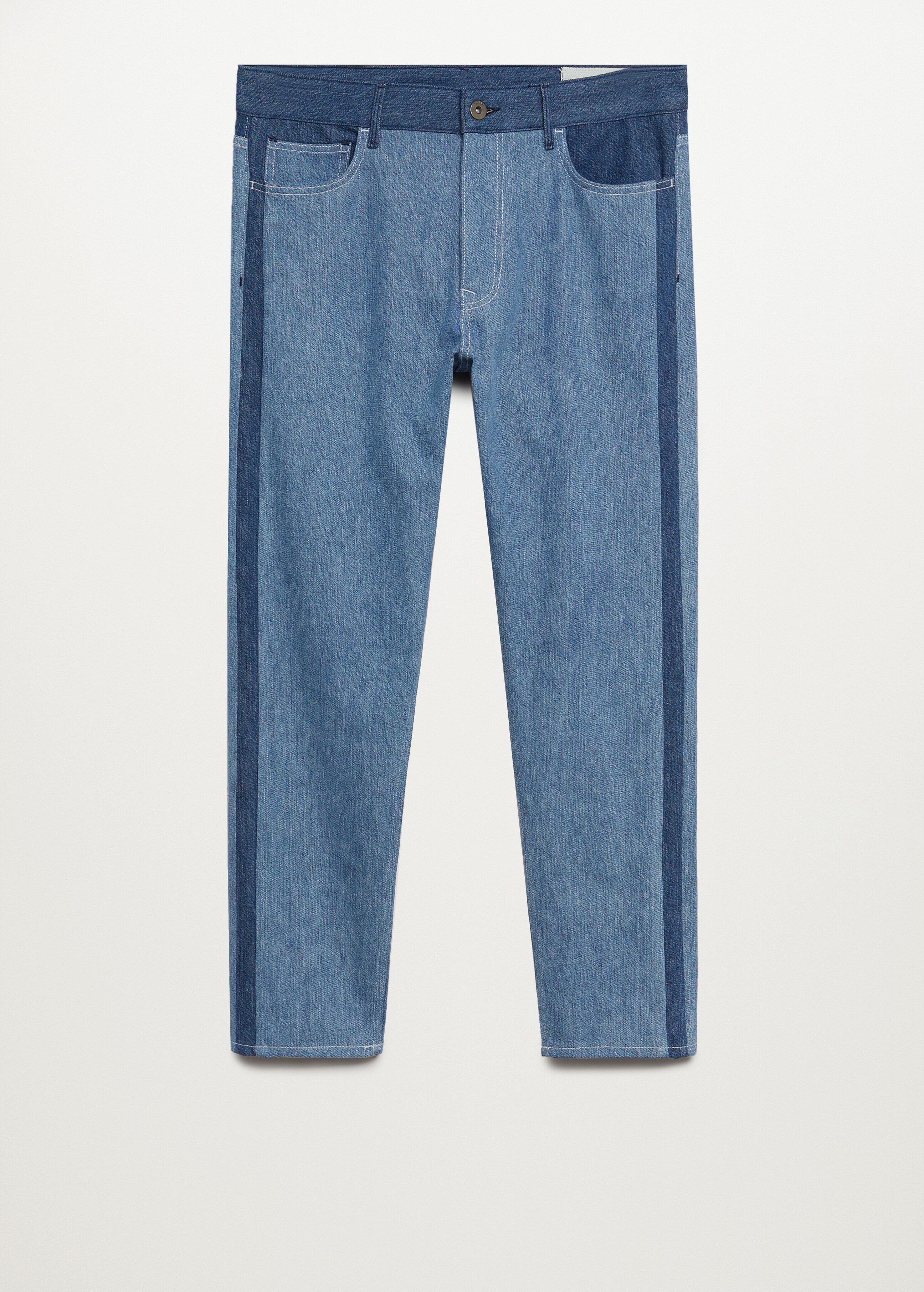 Tapered cropped vintage jeans - Article without model