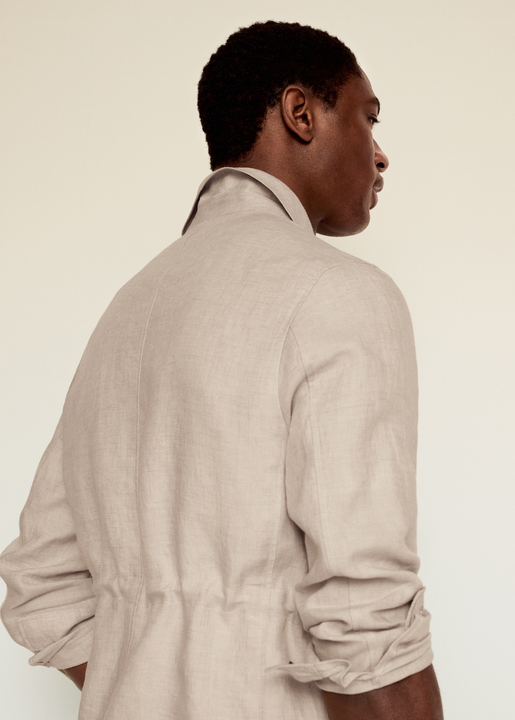 100% linen saharan jacket - Details of the article 4