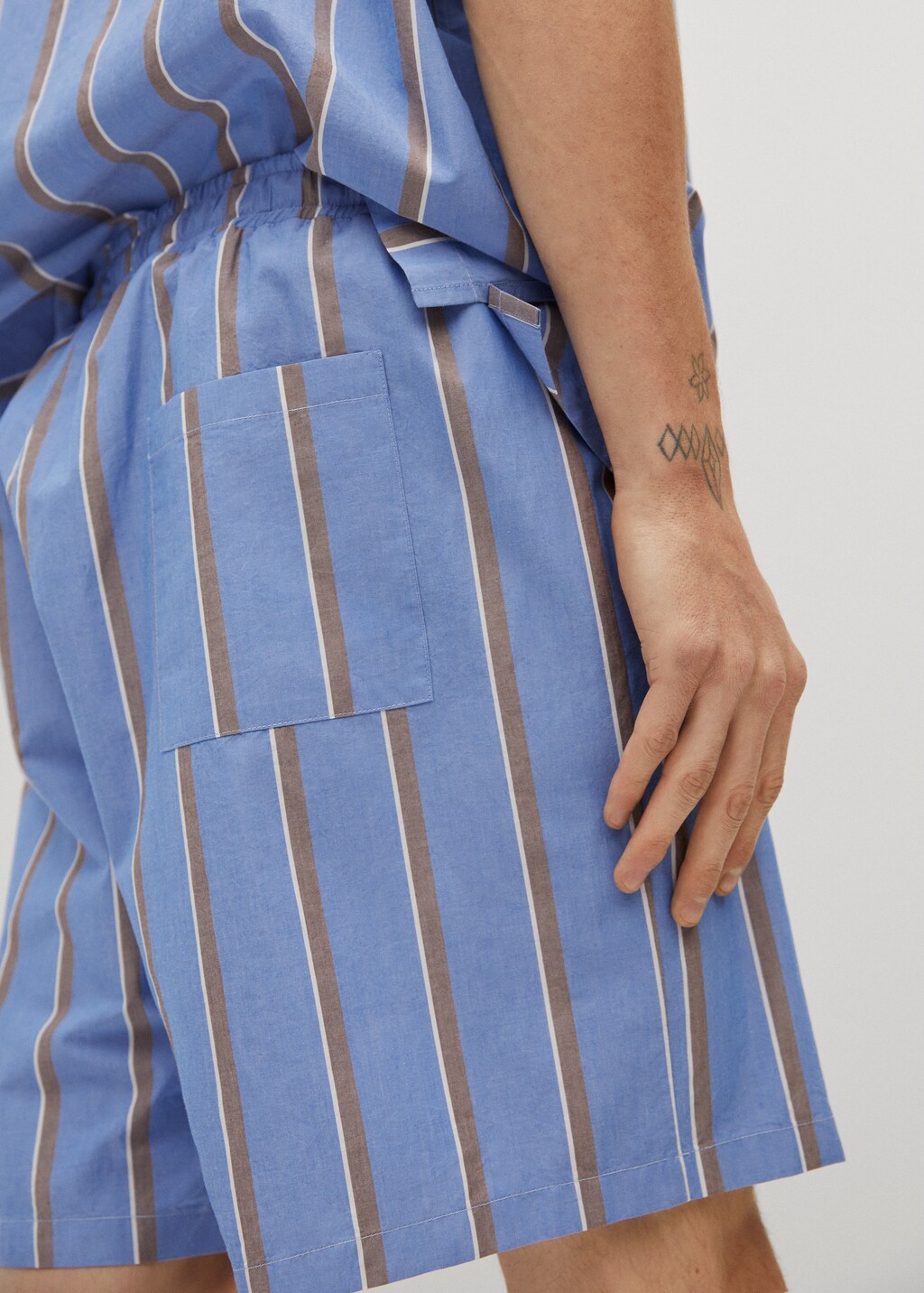 Striped pajama pants - Details of the article 2