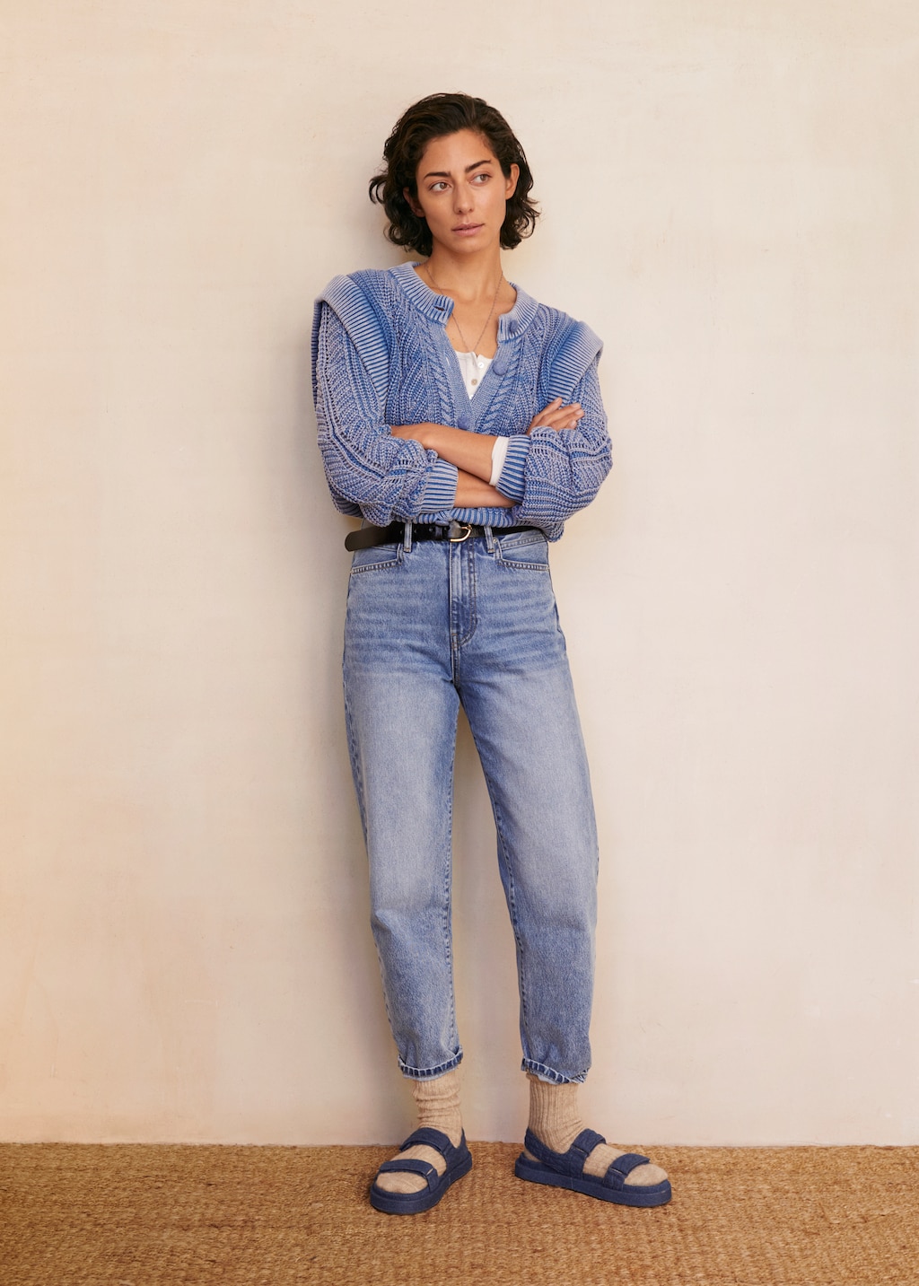 High-waist balloon jeans - Details of the article 4