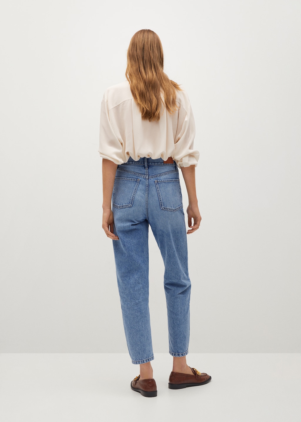 High-waist balloon jeans - Reverse of the article