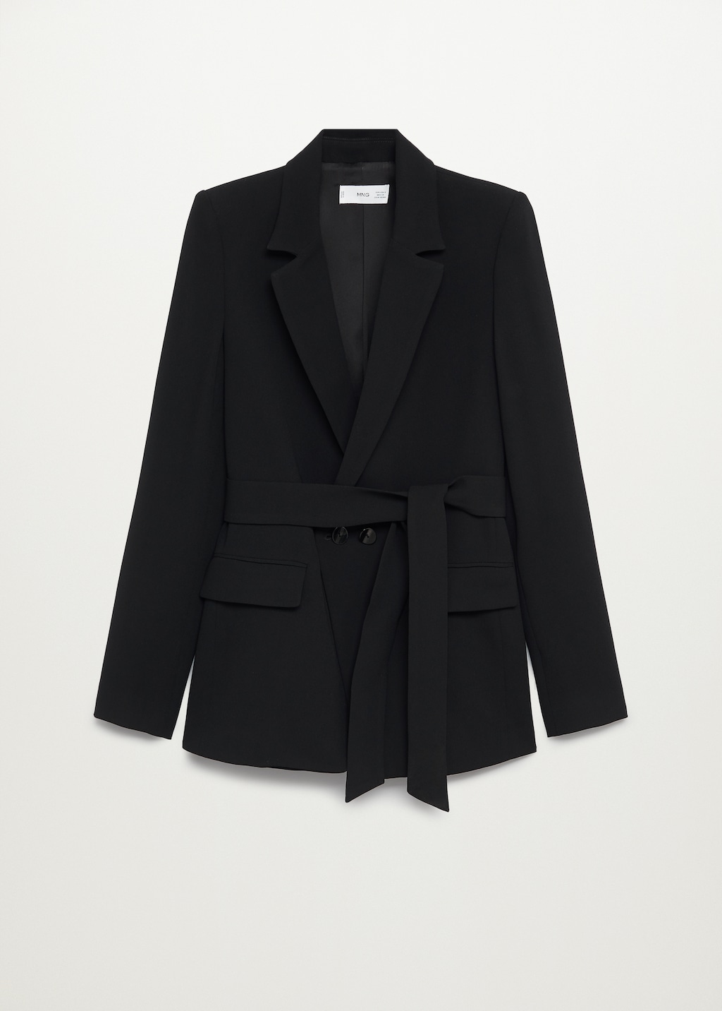 Crepe suit jacket with belt - Article without model