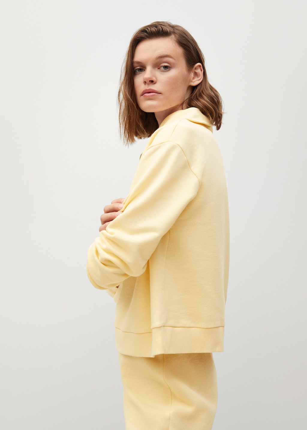 Funnel neck cotton sweatshirt - Details of the article 1