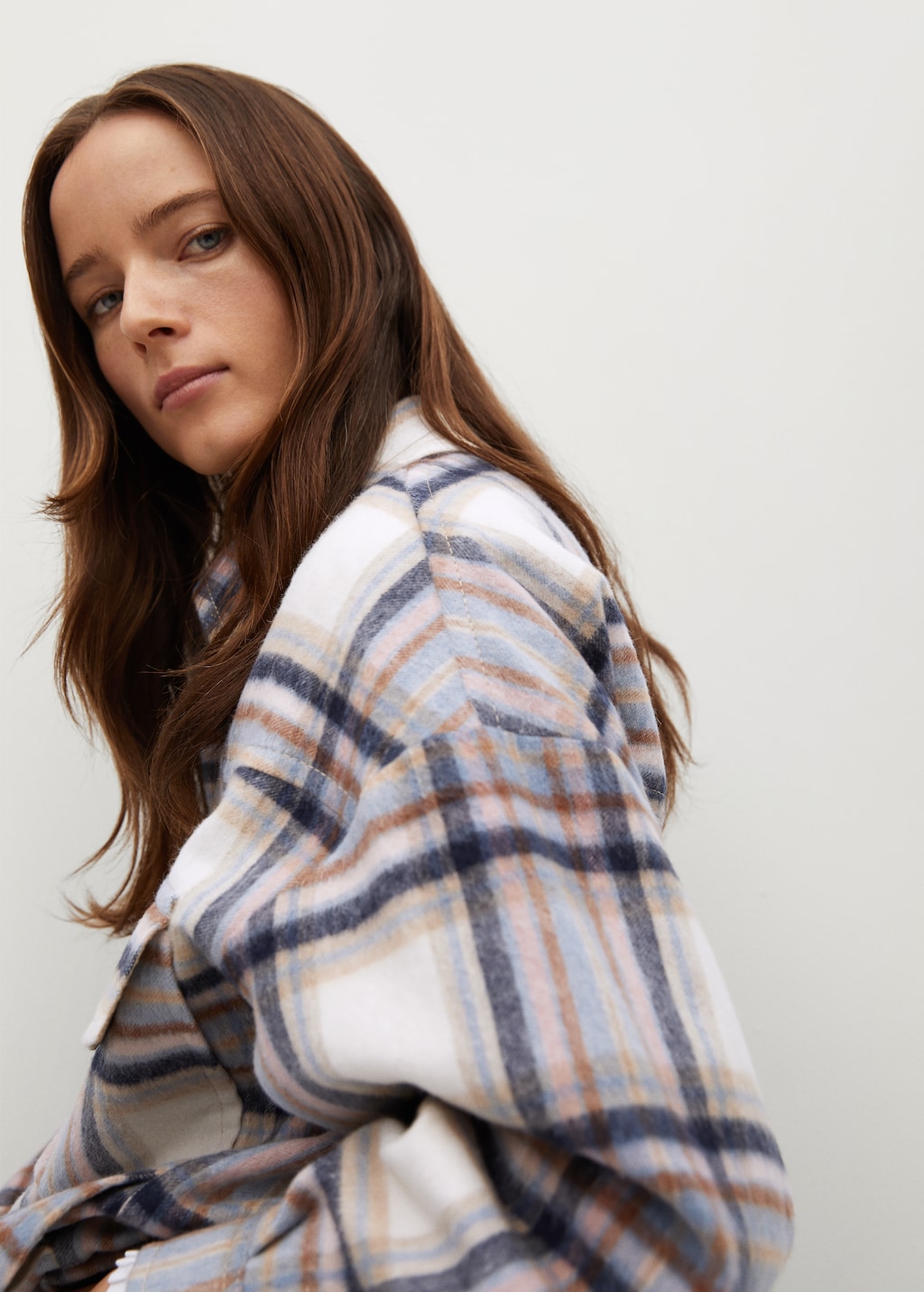 Oversized check overshirt - Details of the article 3