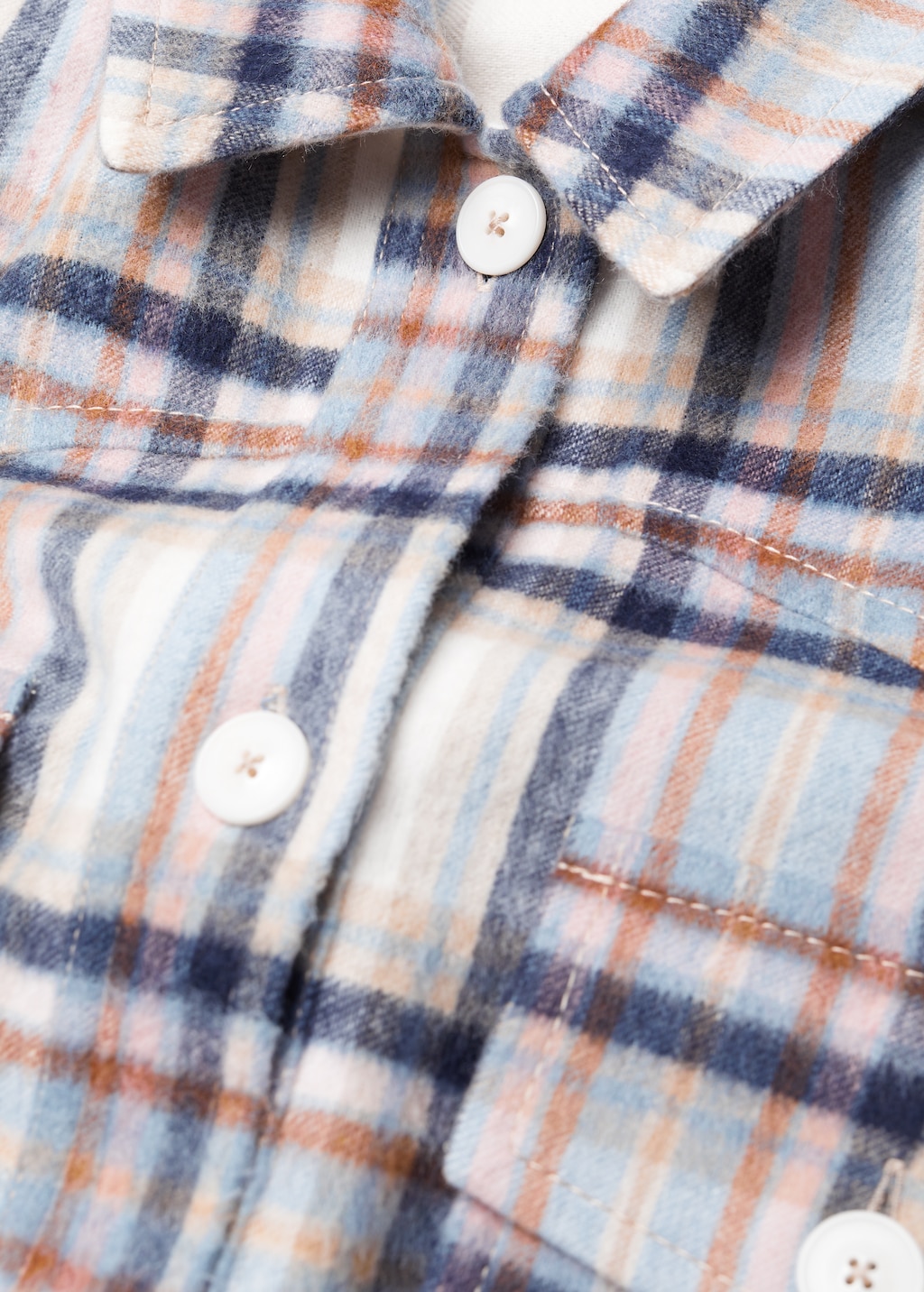 Oversized check overshirt - Details of the article 8