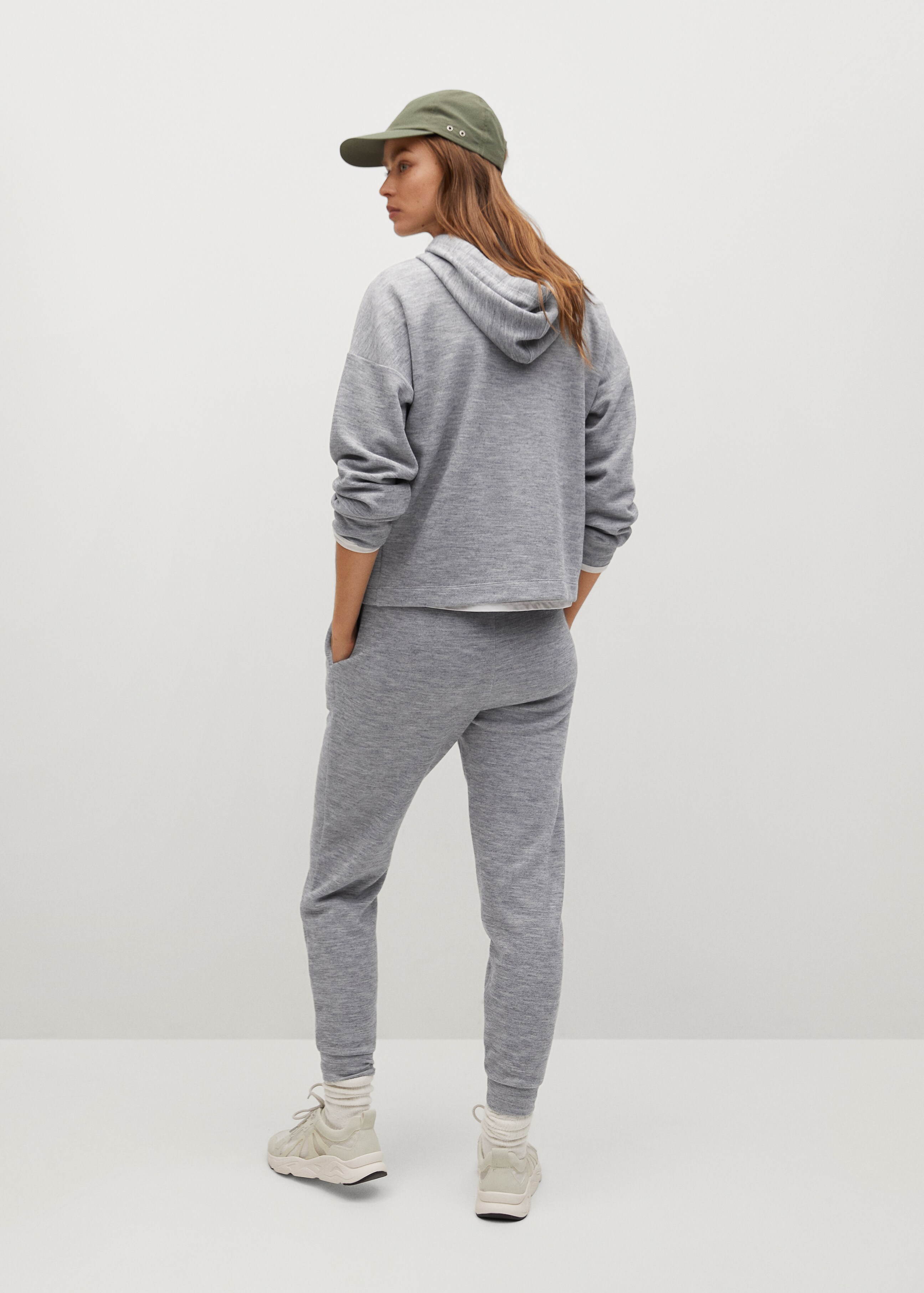 Knit jogger-style trousers - Reverse of the article