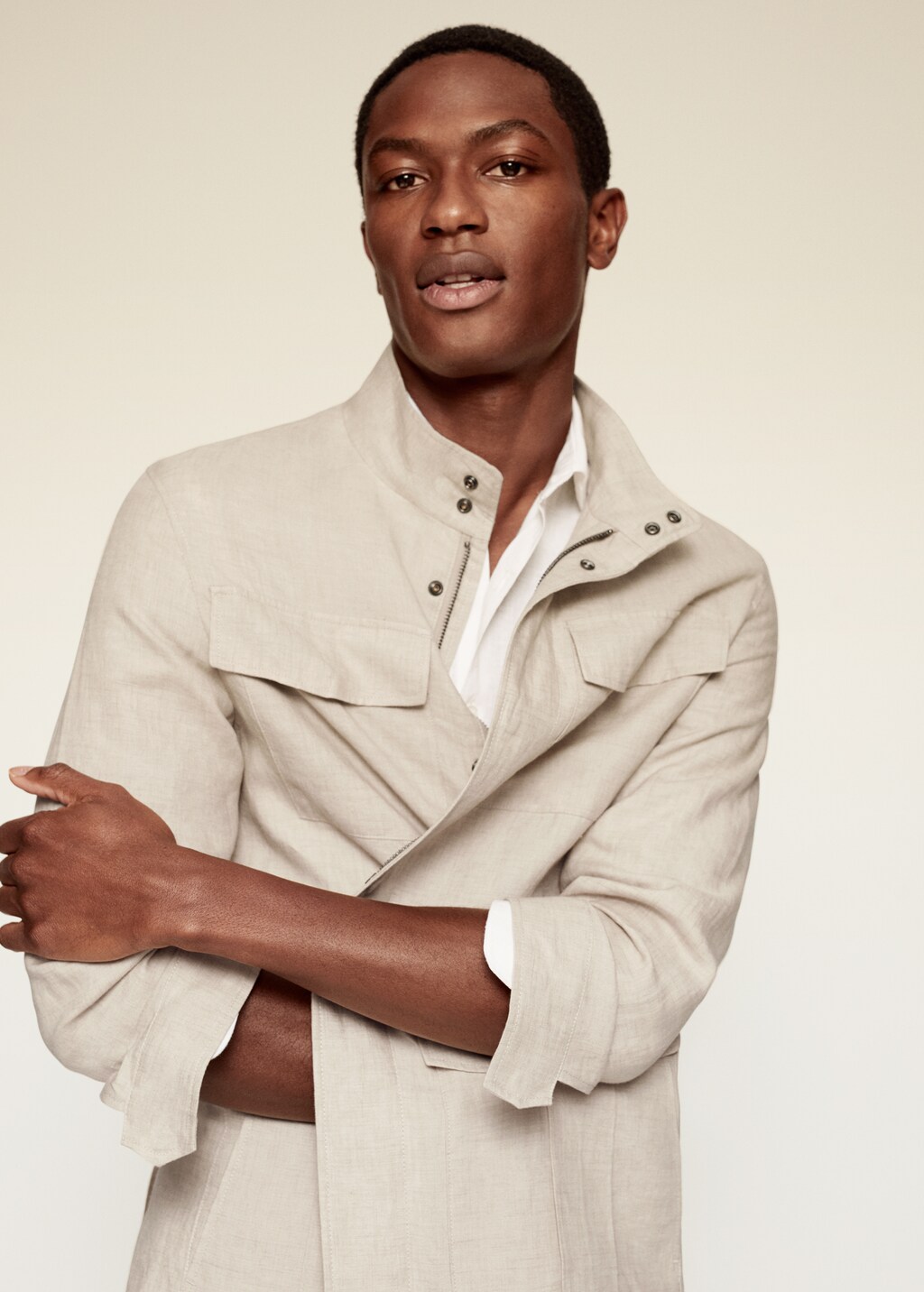 100% linen saharan jacket - Details of the article 1