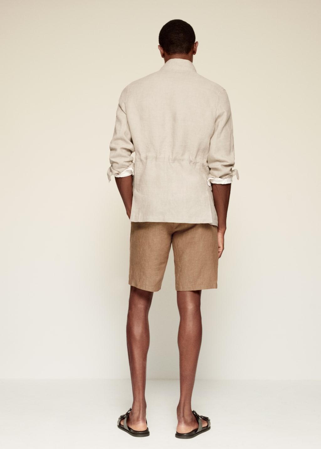 100% linen saharan jacket - Reverse of the article