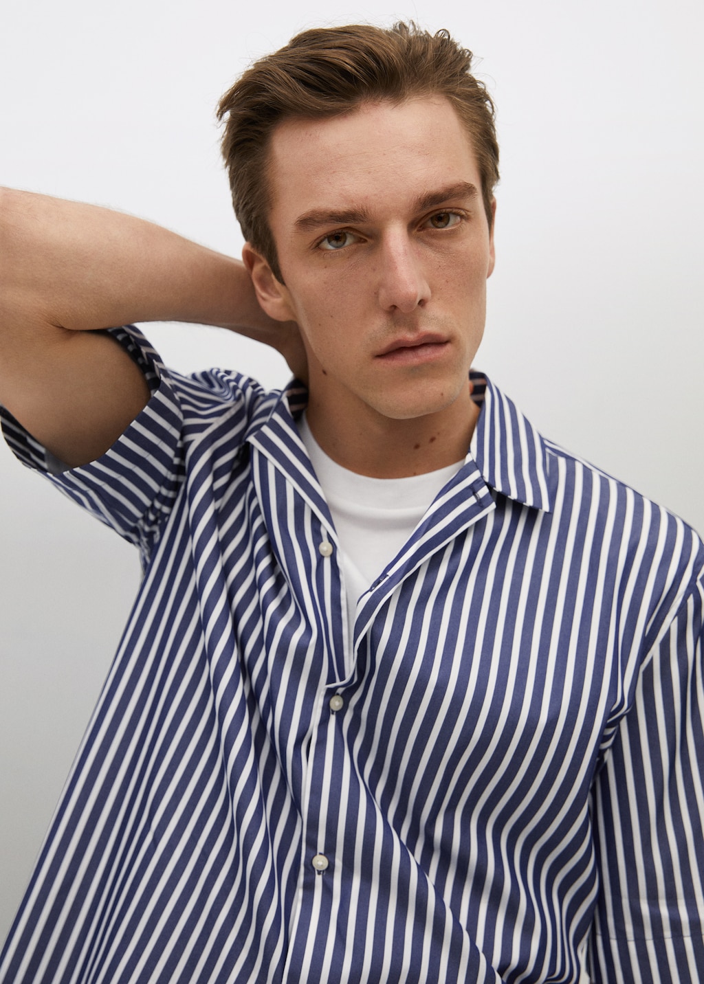 Regular-fit striped shirt - Details of the article 1