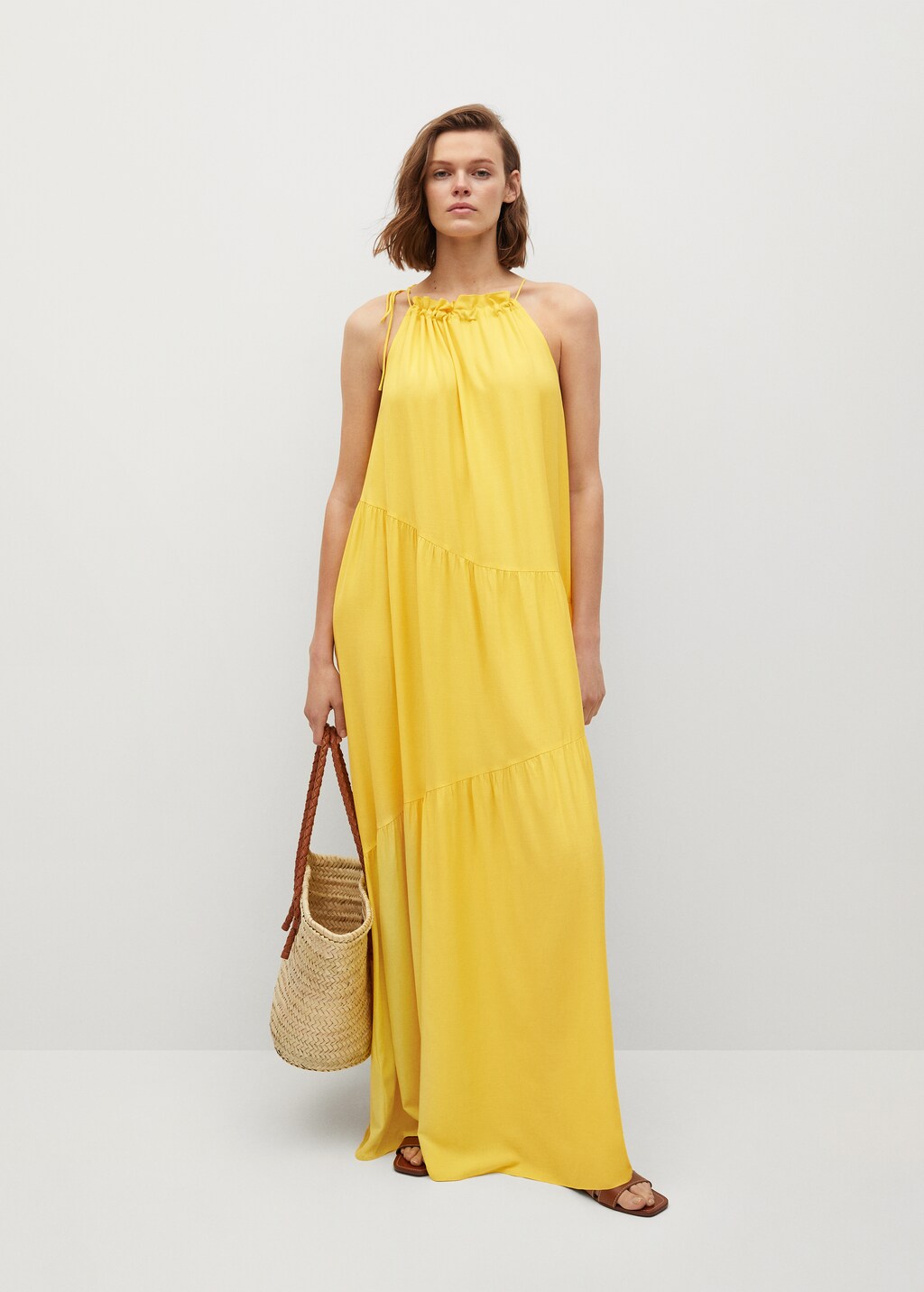 Flowy ruffled dress - General plane