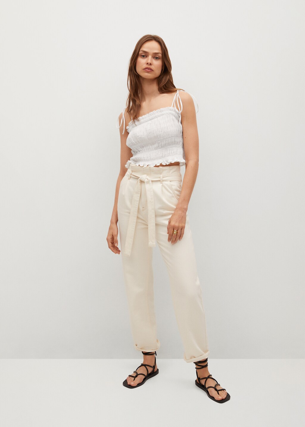 Draped crop top - General plane