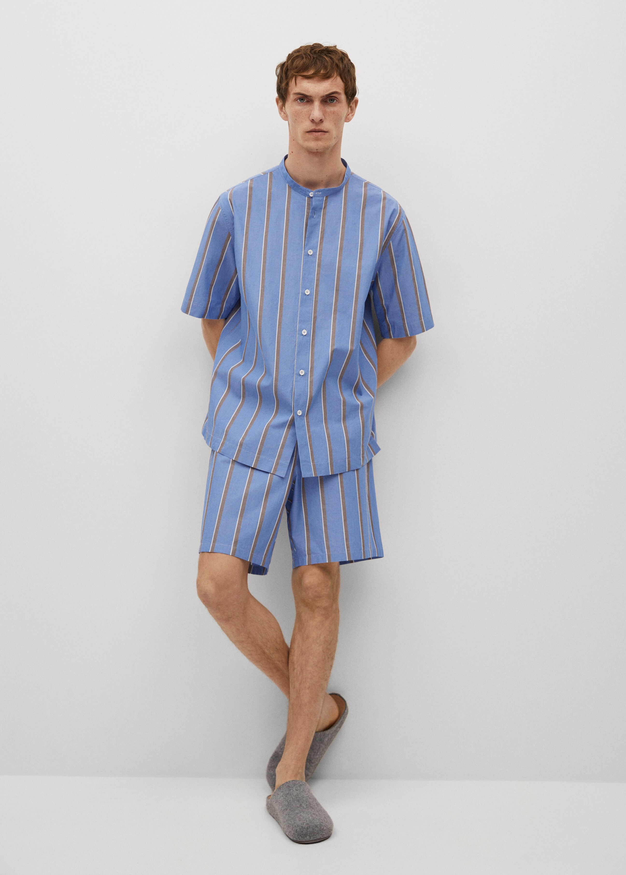Striped pyjama shirt - General plane